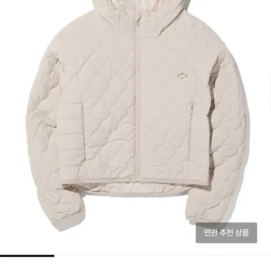 미스치프 QUILTED HOODED JACKET (IVORY) MSCHF