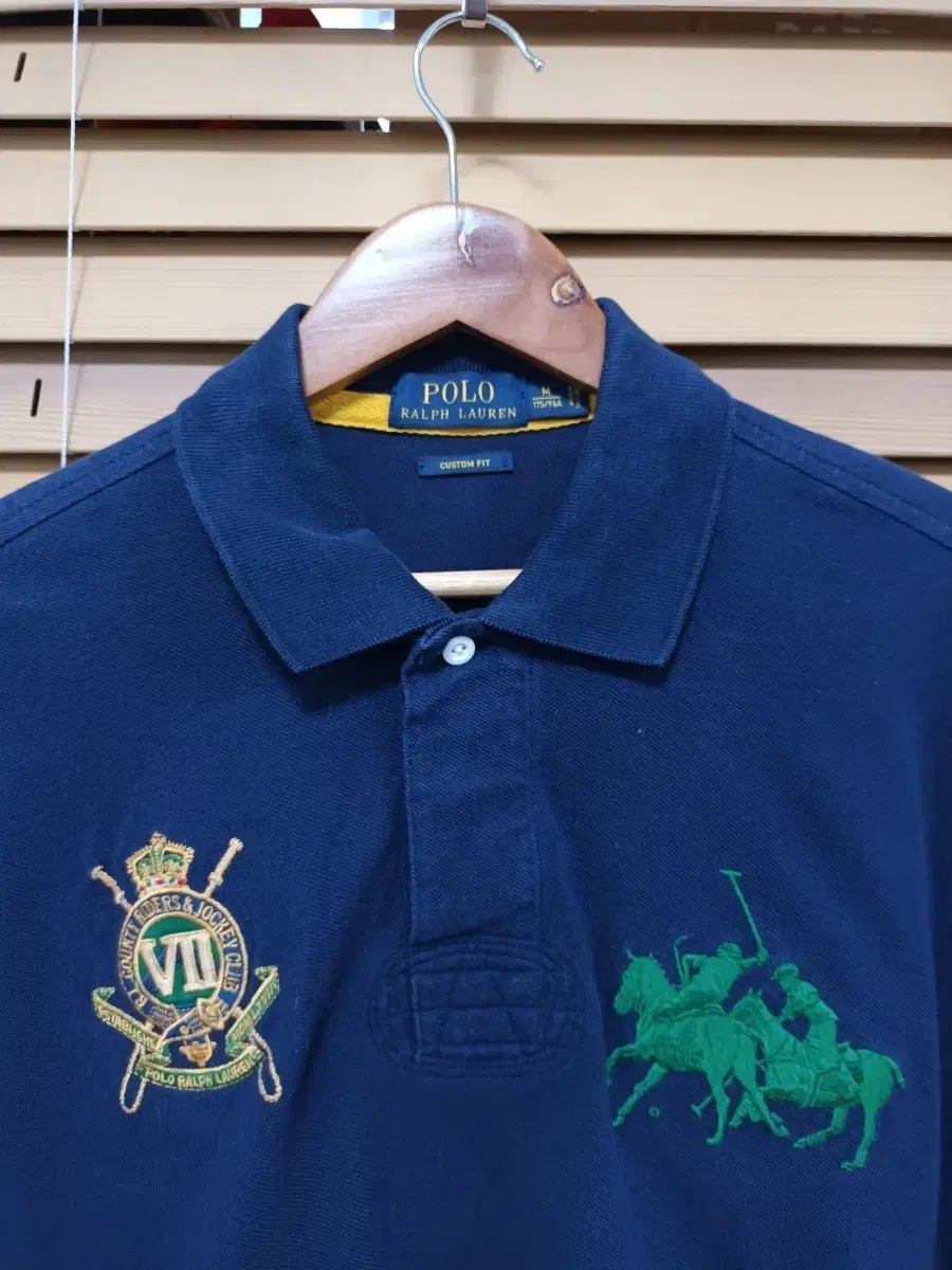 Polo Ralph Lauren Navy Long-Sleeved Polo T-shirt M 170/96A