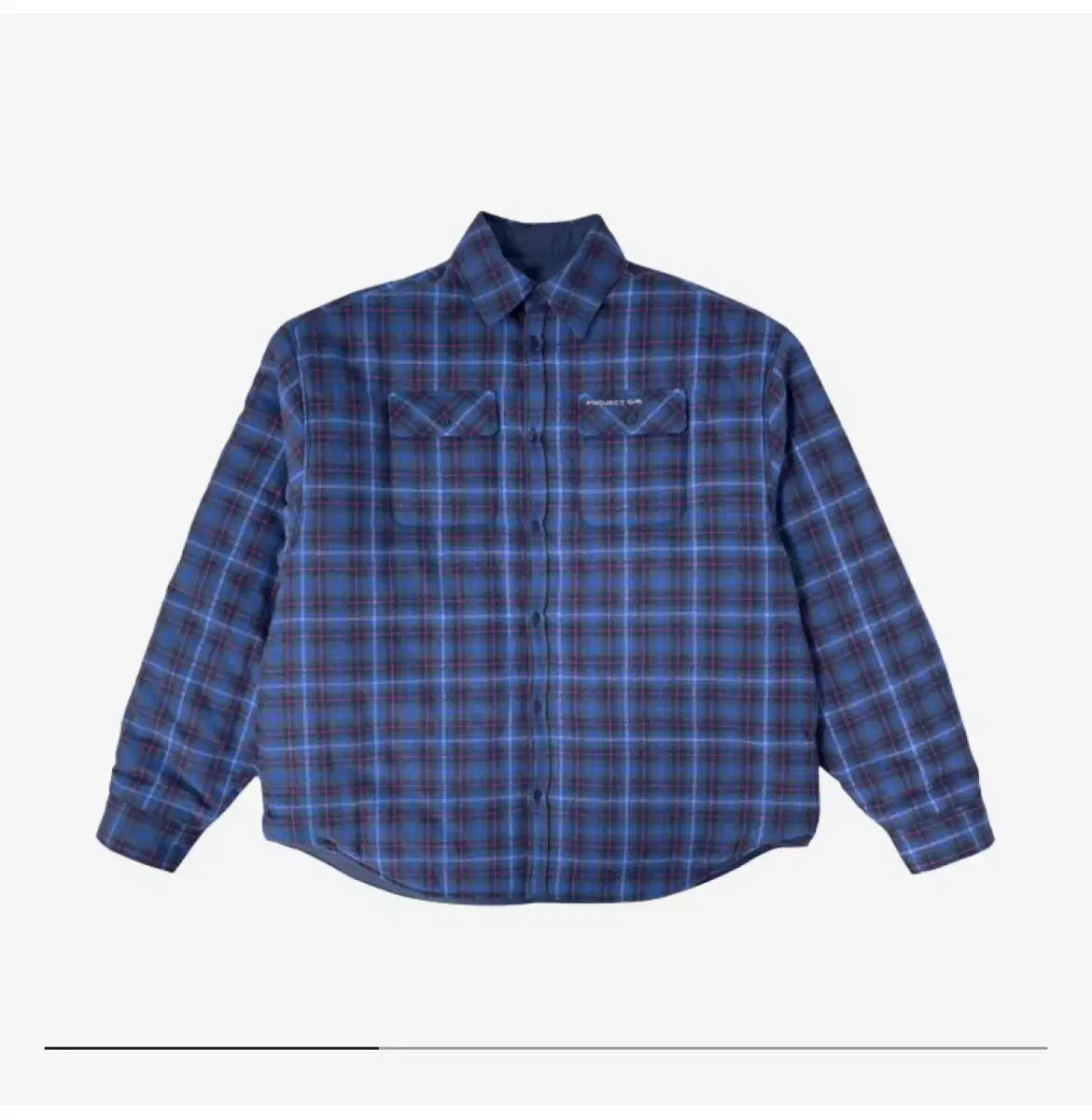 [2]Grays Project GR Reversible Padded Check Shirt Navy