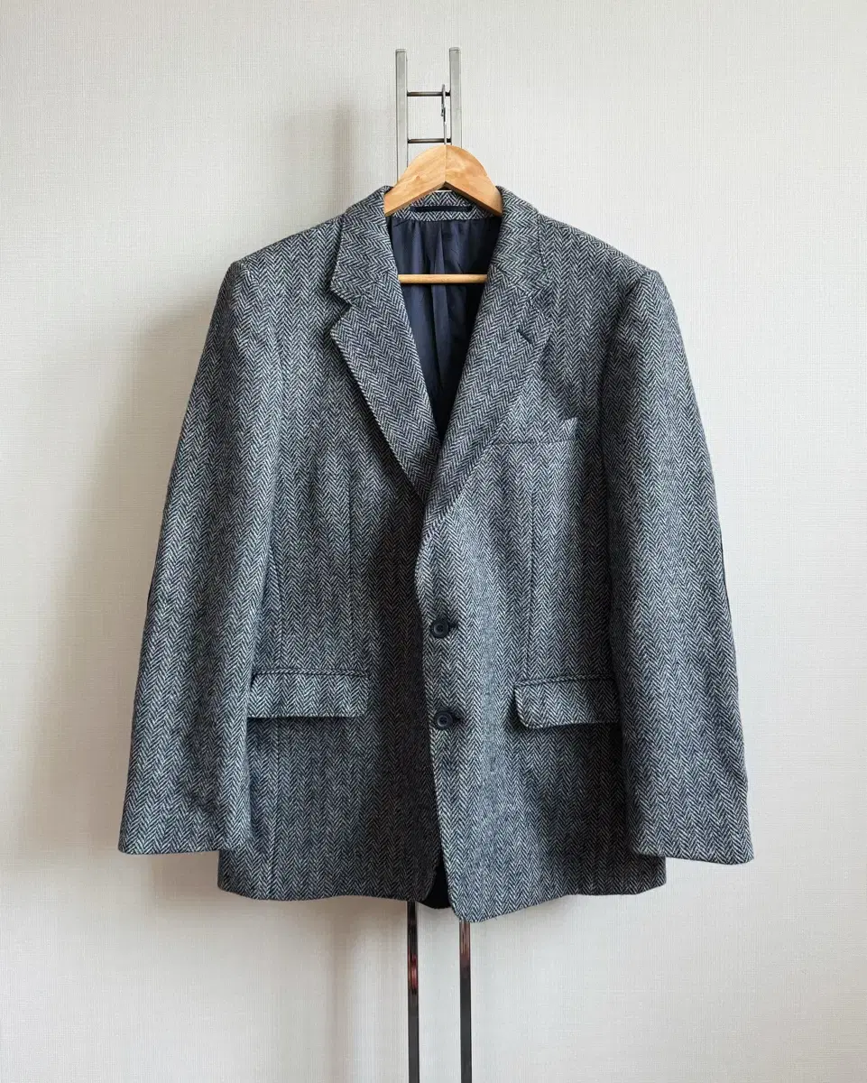 90s Sears Wool Harringbone Tweed Jacket (105-108)