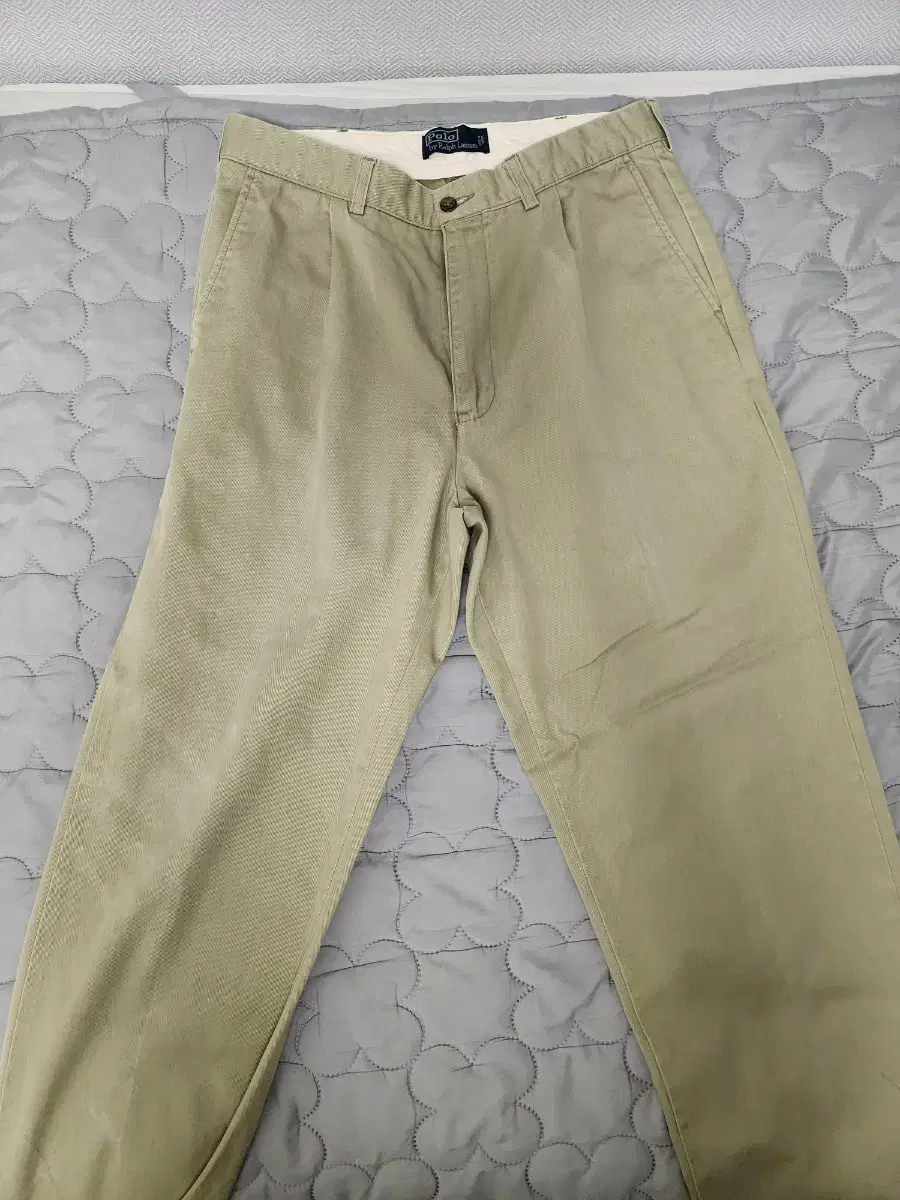 (34/30)Polo One-Tuck Beige Chino Pants