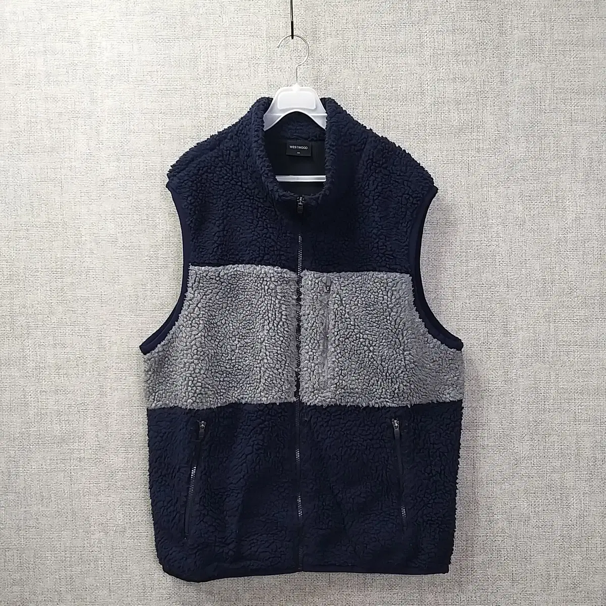 5e. Westwood Navy Gray Poggle Vest Men105