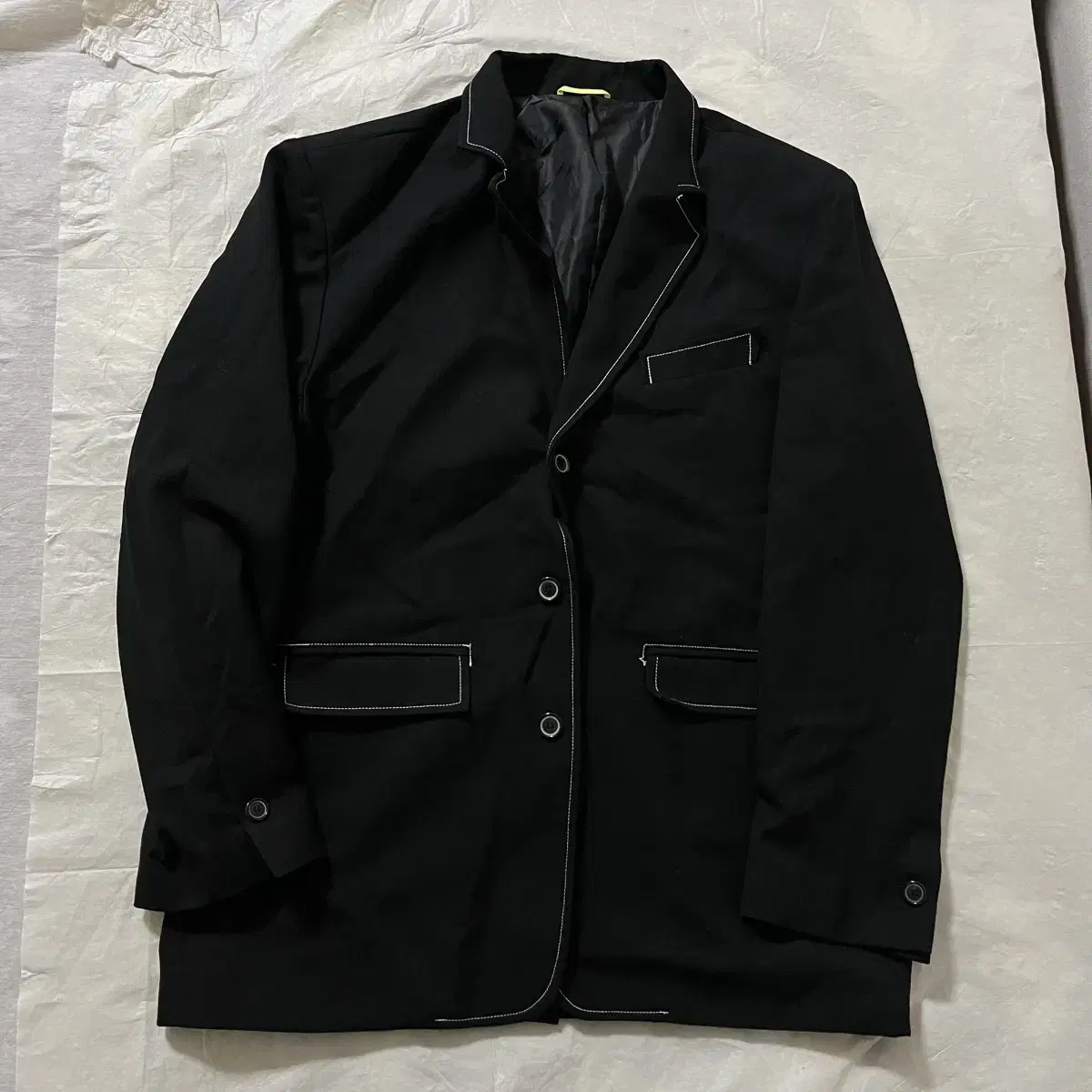 Unfitted Stitched Blazer L