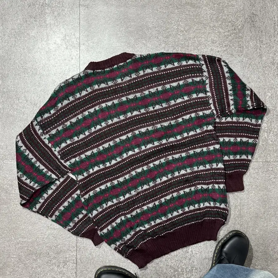 XL/ Vintage Fair Isle Wool Sweater/ N15