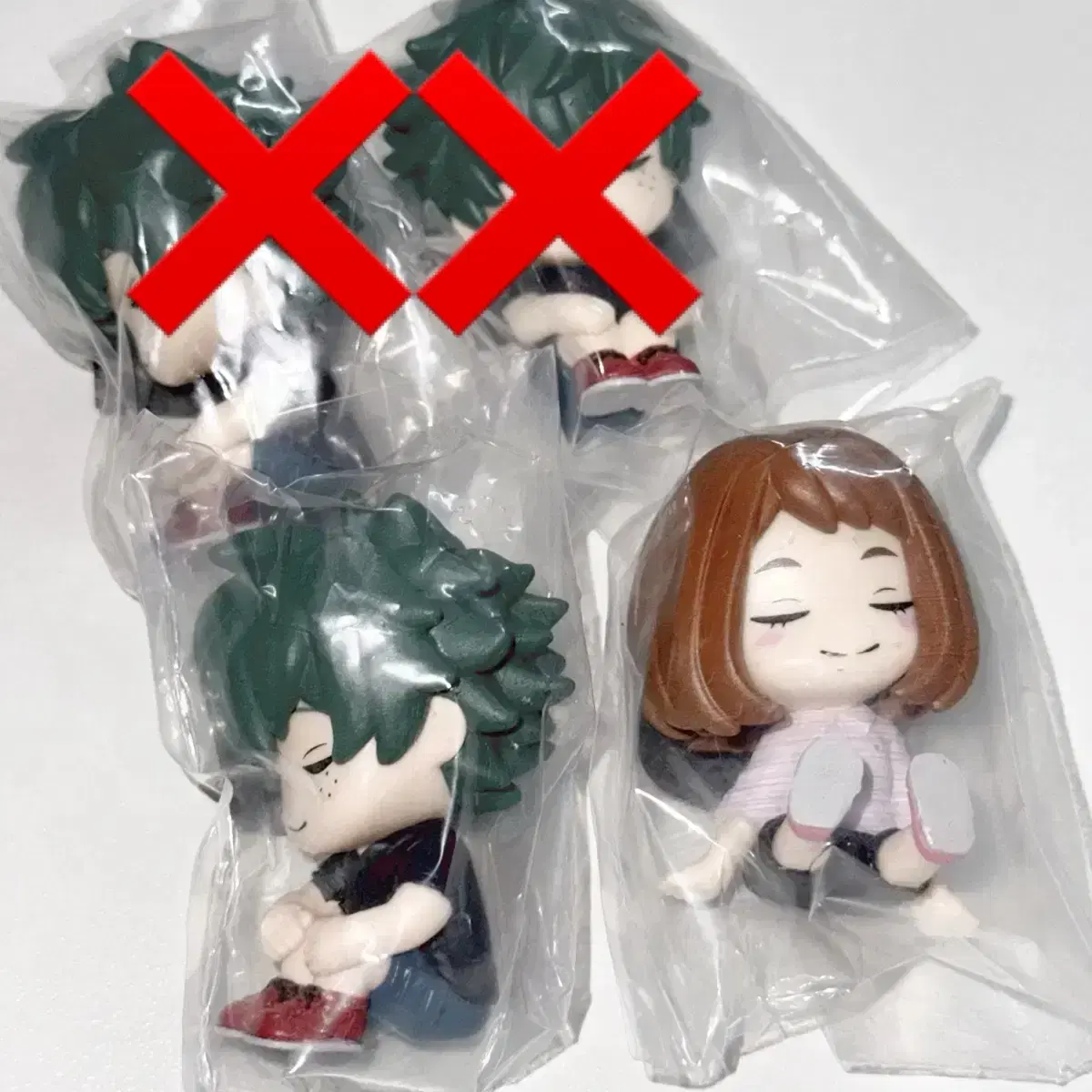 Hiroaka Shoulder Kung Gacha Figures Midoriya Uraraka