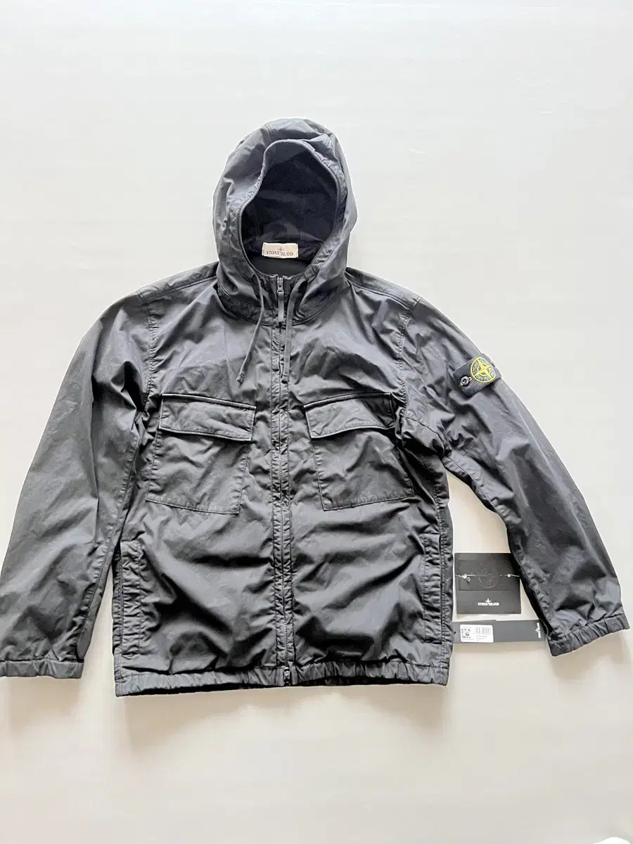 24SS Stone Island Supima Stretch Hooded Jacket Black M sells