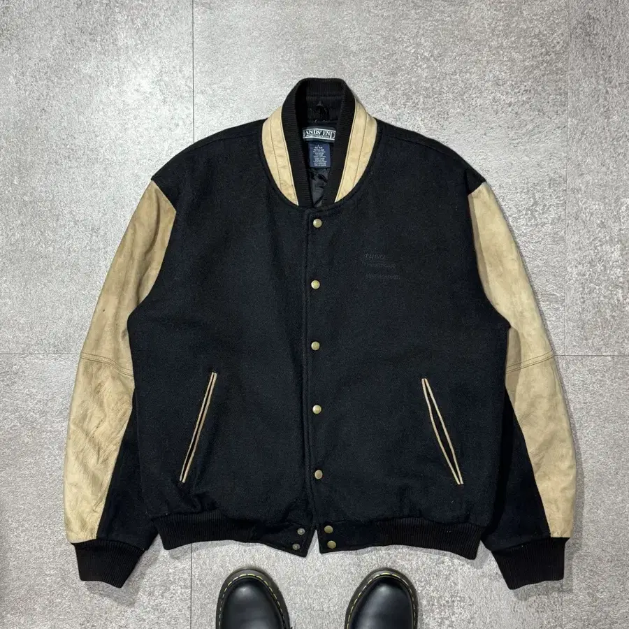 XL-XXL/Lands End Wool Varsity jacket/ O7