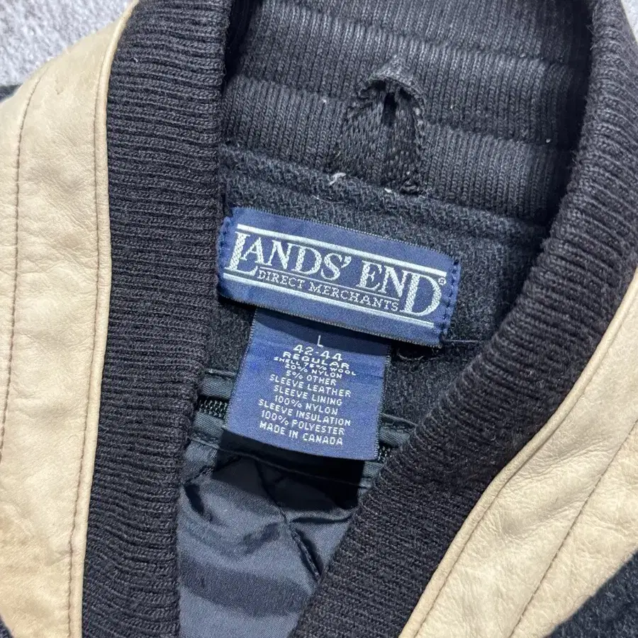 XL-XXL/Lands End Wool Varsity jacket/ O7