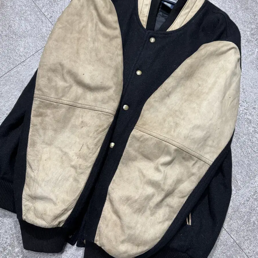 XL-XXL/Lands End Wool Varsity jacket/ O7