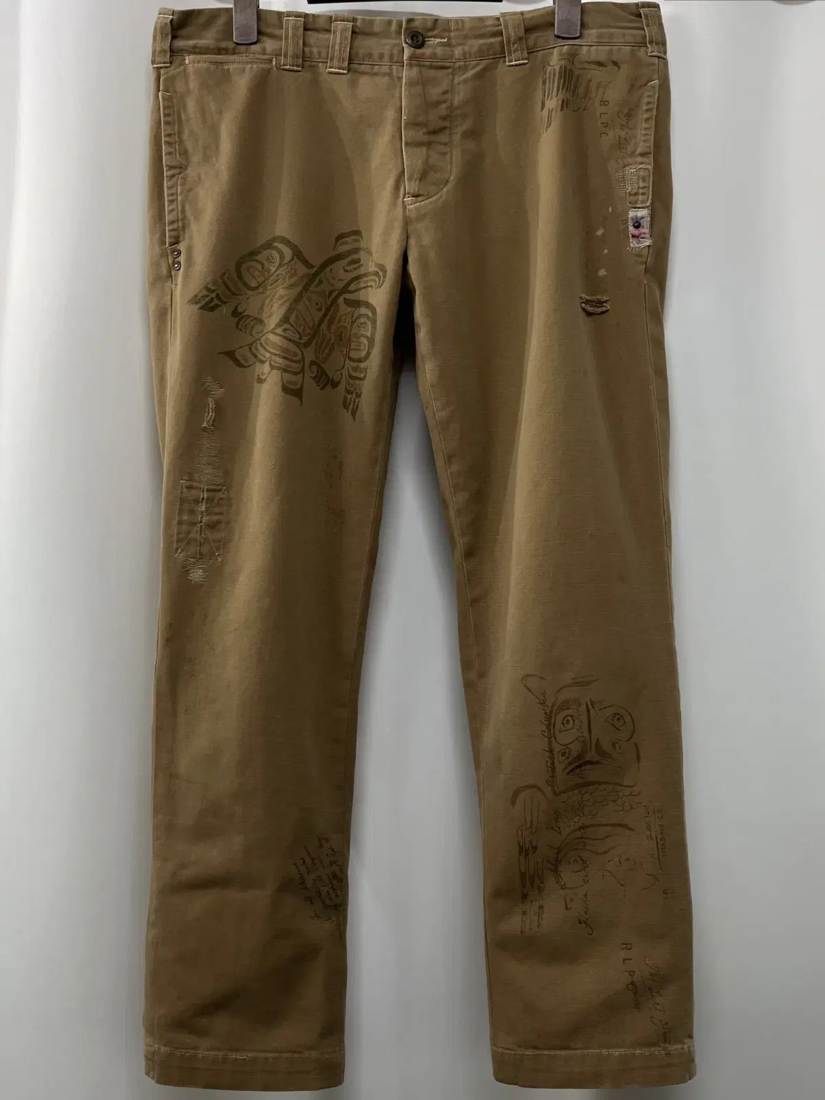 Polo Ralph Lauren Indian Navajo Thunderbird Stencil Hunting Chino Pants RRLDoublel