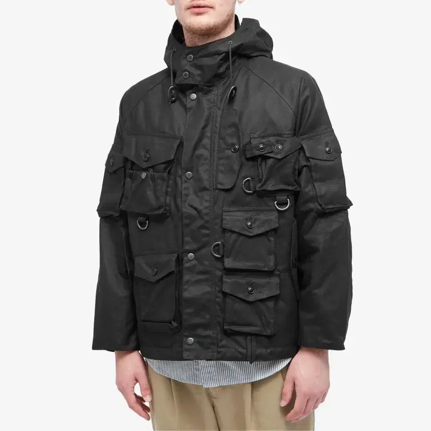 Barbour Barracuda Clayton Wax Jacket Black