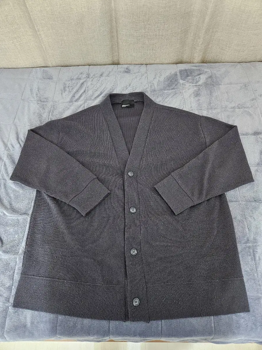 Overfit charcoal cardigan for sale