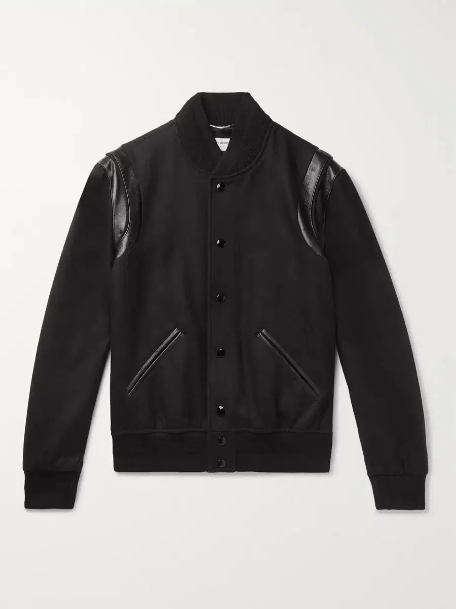 Saint Laurent Teddy All-Black Bomber Jacket