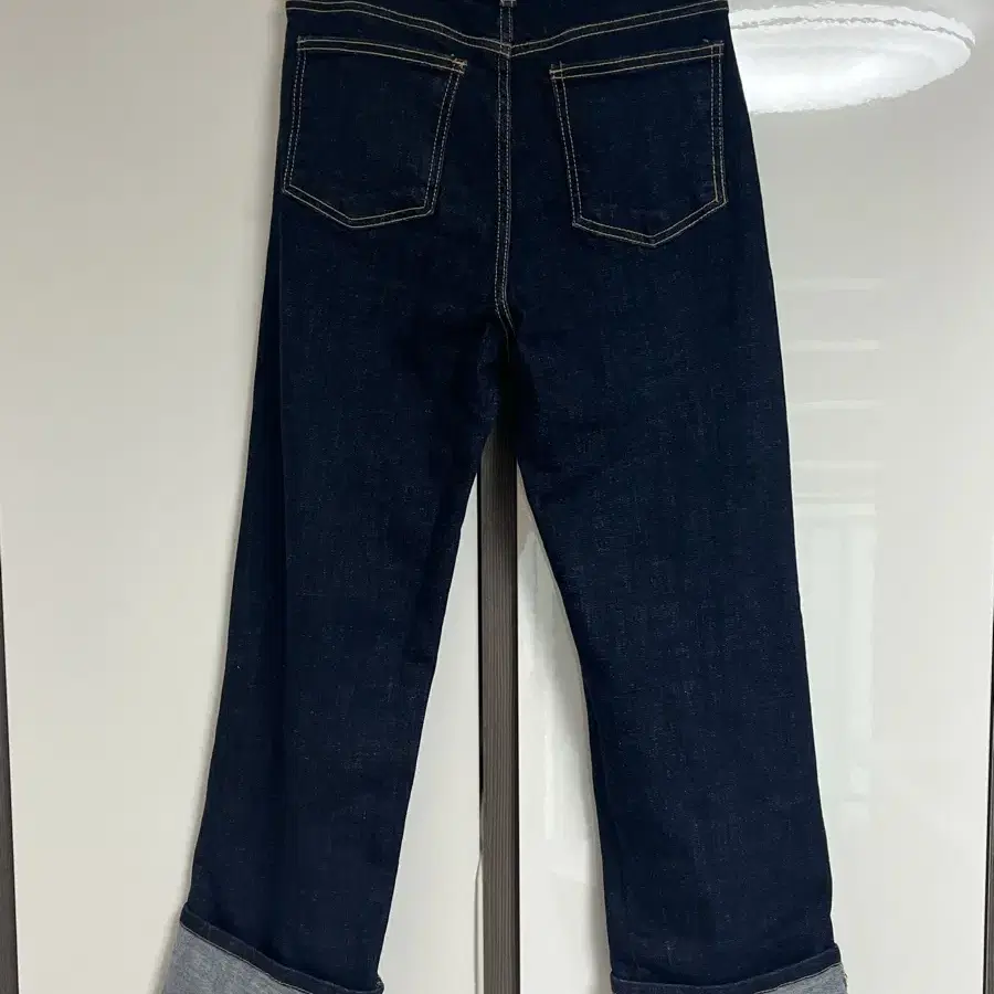 닉앤니콜 바지 ROLL-UP HIGHRISE JEANS_INDIGO