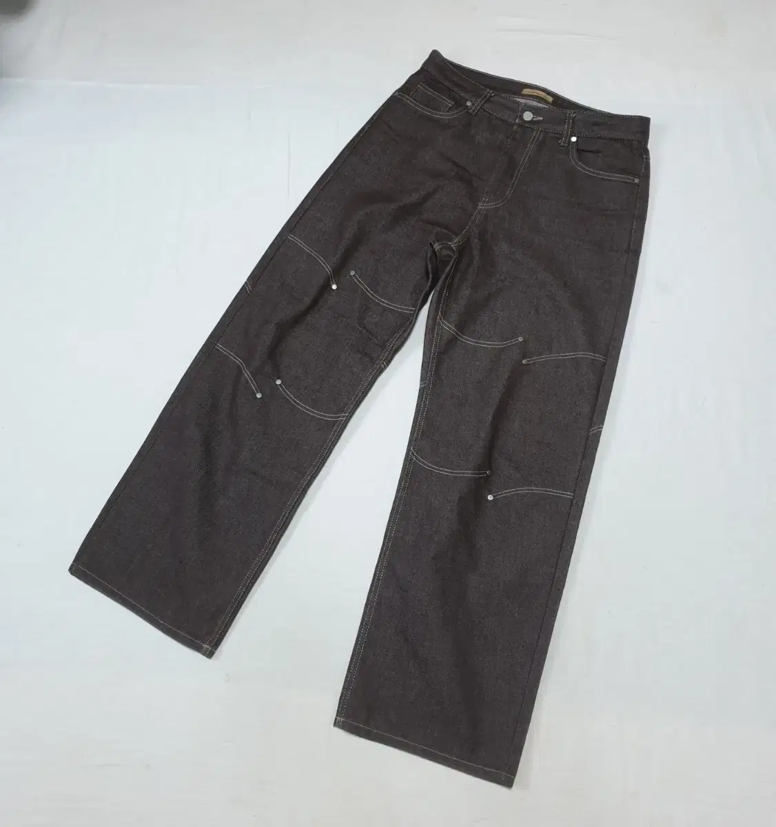 Martin Plan Wave Bar Denim Pants