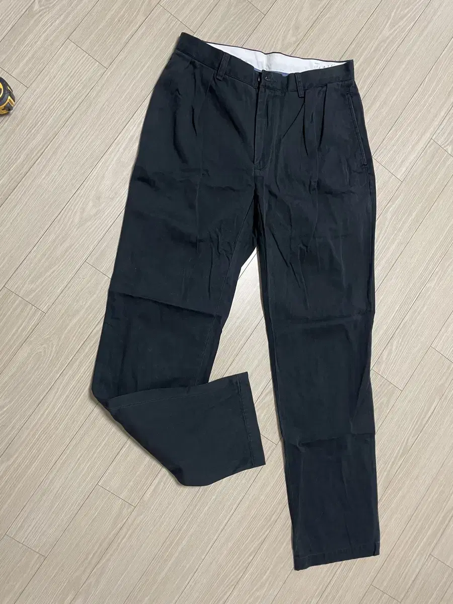 32/34 Ralph Lauren Polo Cotton Trousers Black Classic Fit