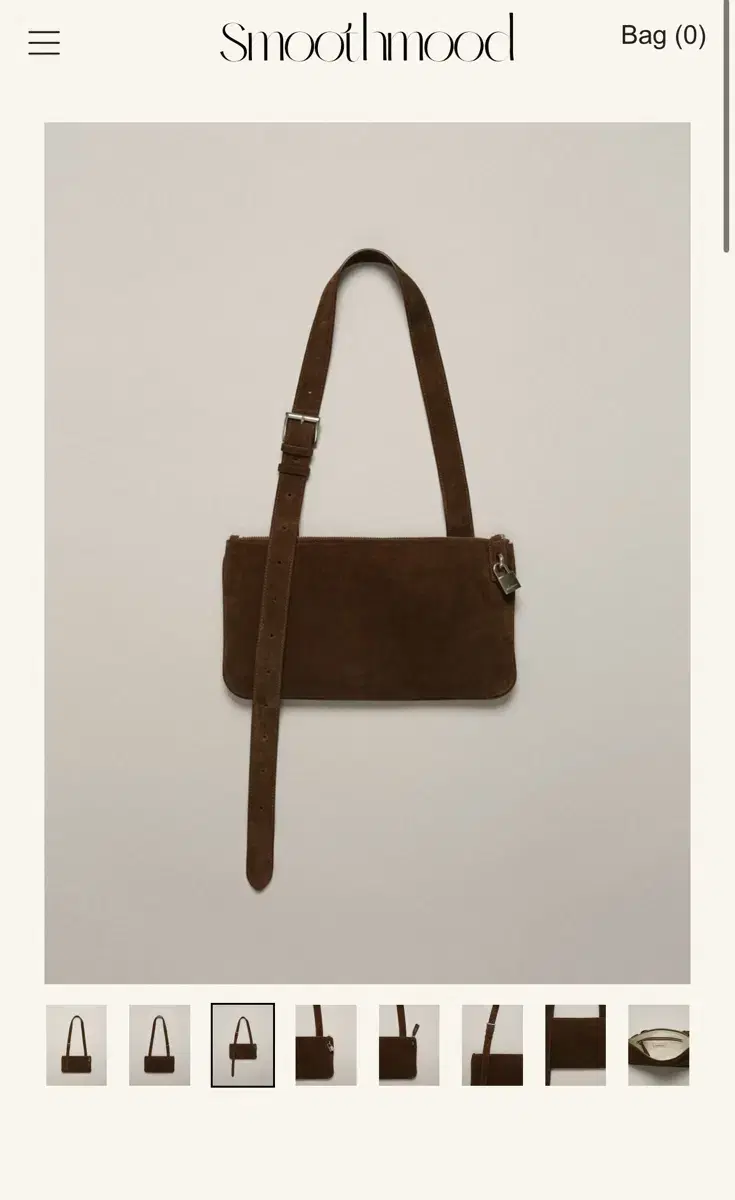 스무드무드 솔백 sol bag suede brown