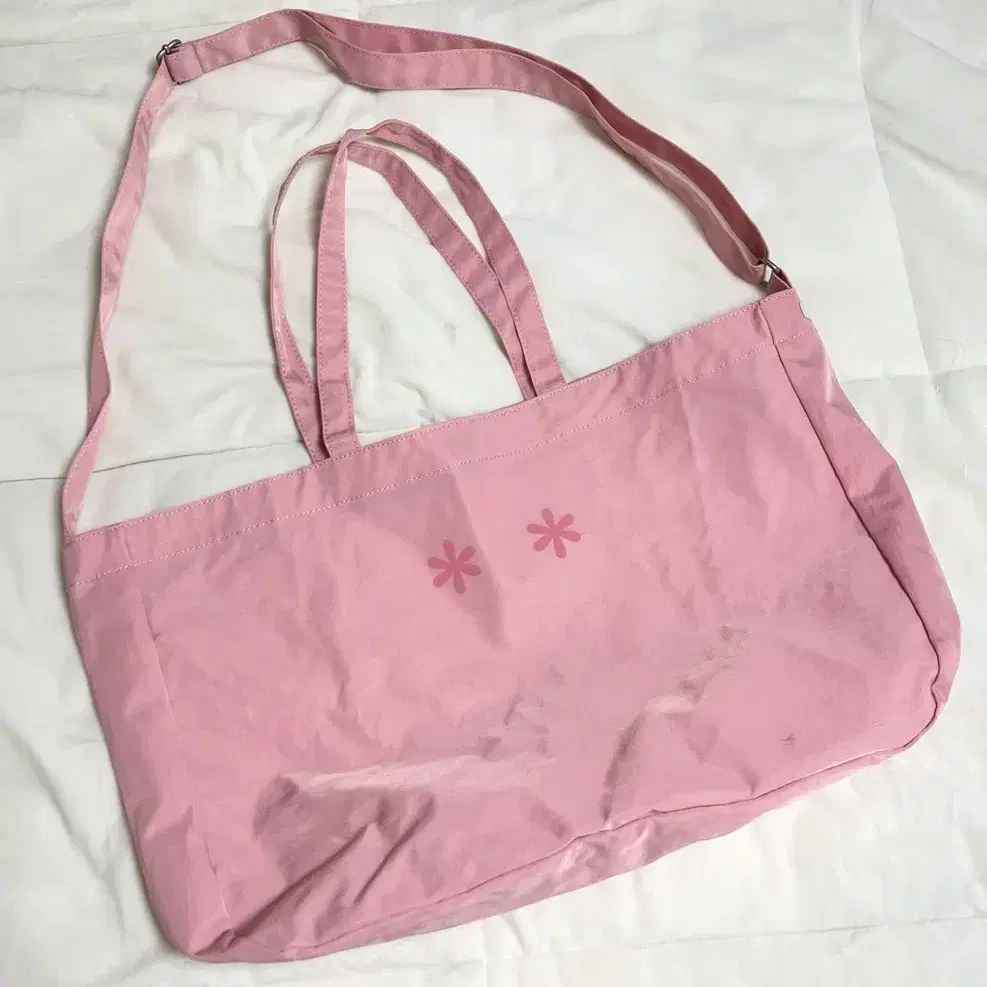 WOOHWA-PINK FLOWER LOGO * * BAG