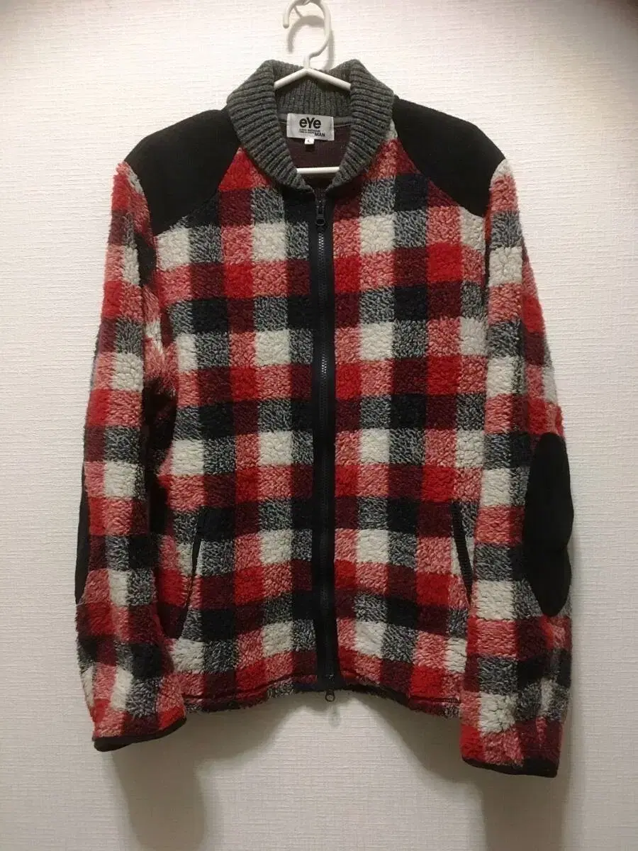 Junya Watanabe by Comme des Garçons Song checked bore fleece jacket