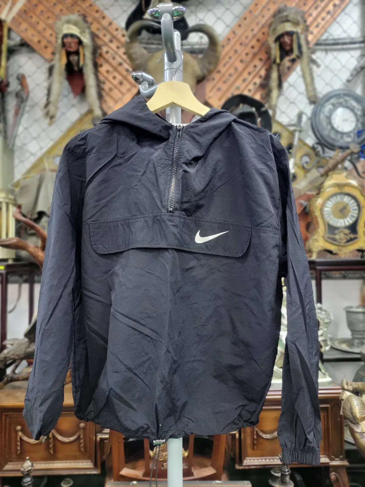 Vahn zip-up black bomber jacket (not Nike)