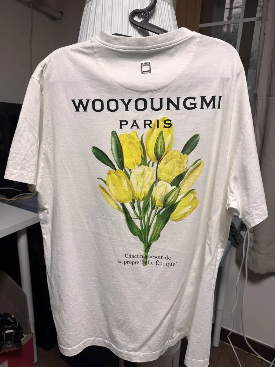 Wooyoung Mi Flower Short Sleeve T-shirt Size 100