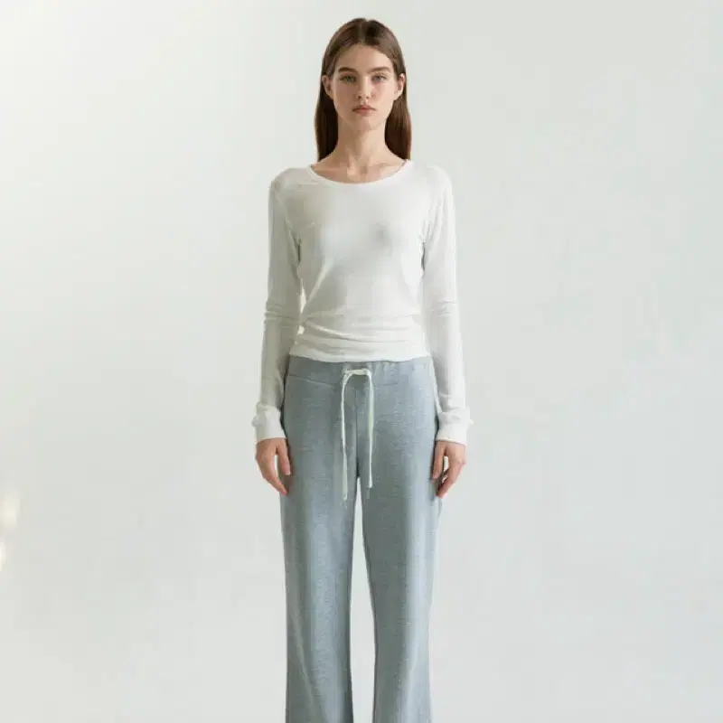 샵마그넷 Banding Cotton Pants 멜란지그레이