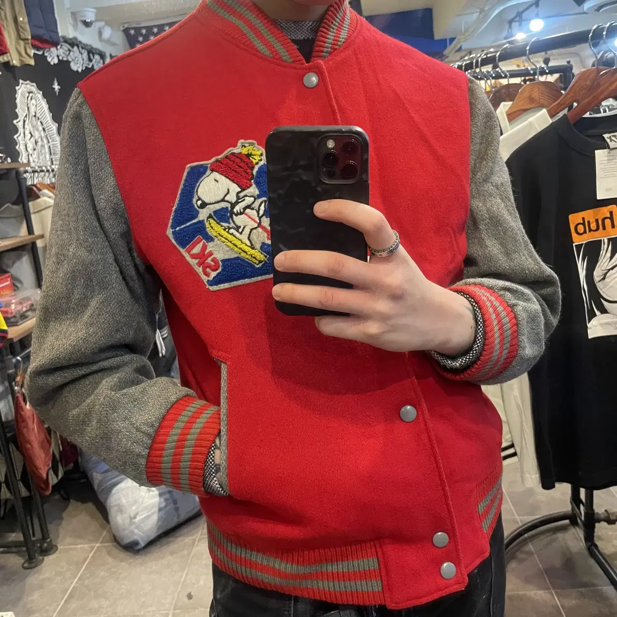 (NO.9) VTG Vintage Snoopy Varsity Jacket