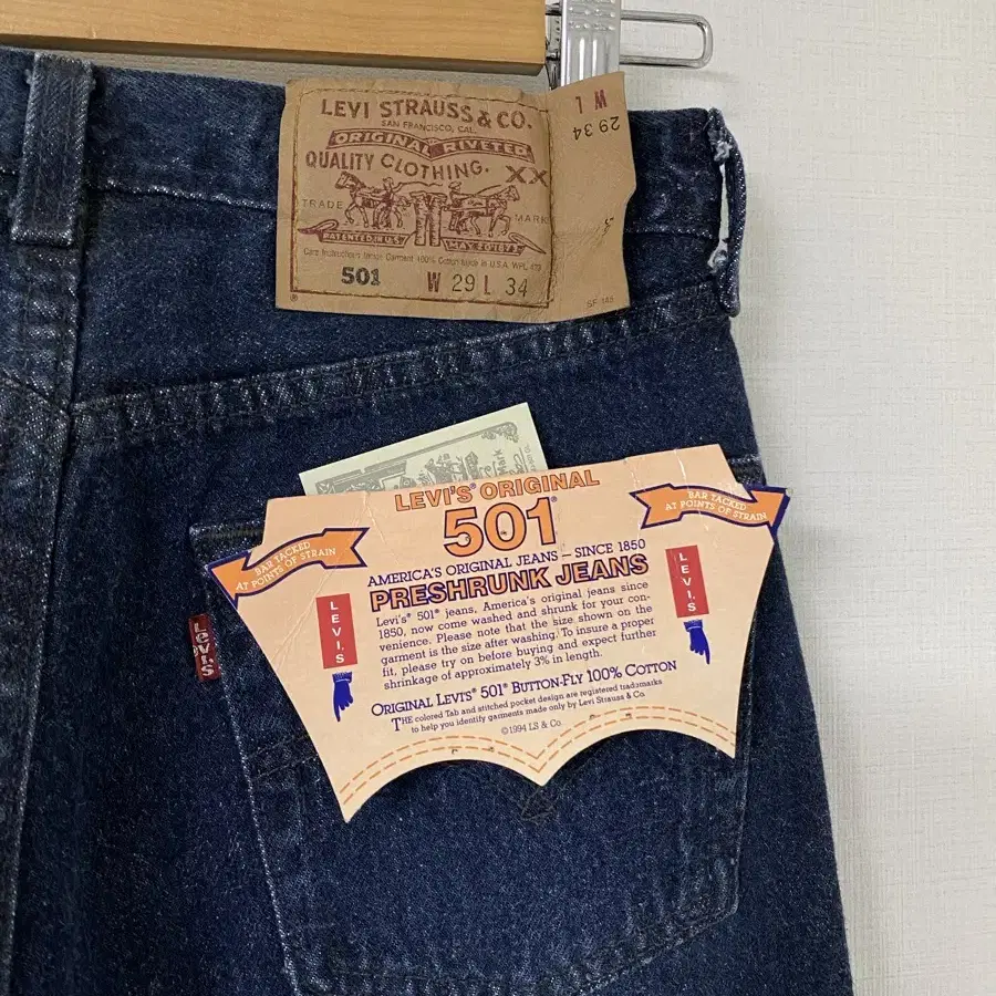 1994년 LEVI'S 501 데님 팬츠 MADE IN USA