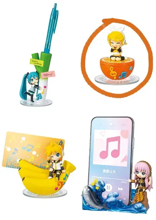 Unsealed Vocaloid Kagamine Rin Party Onda Desk Figure Bokaro