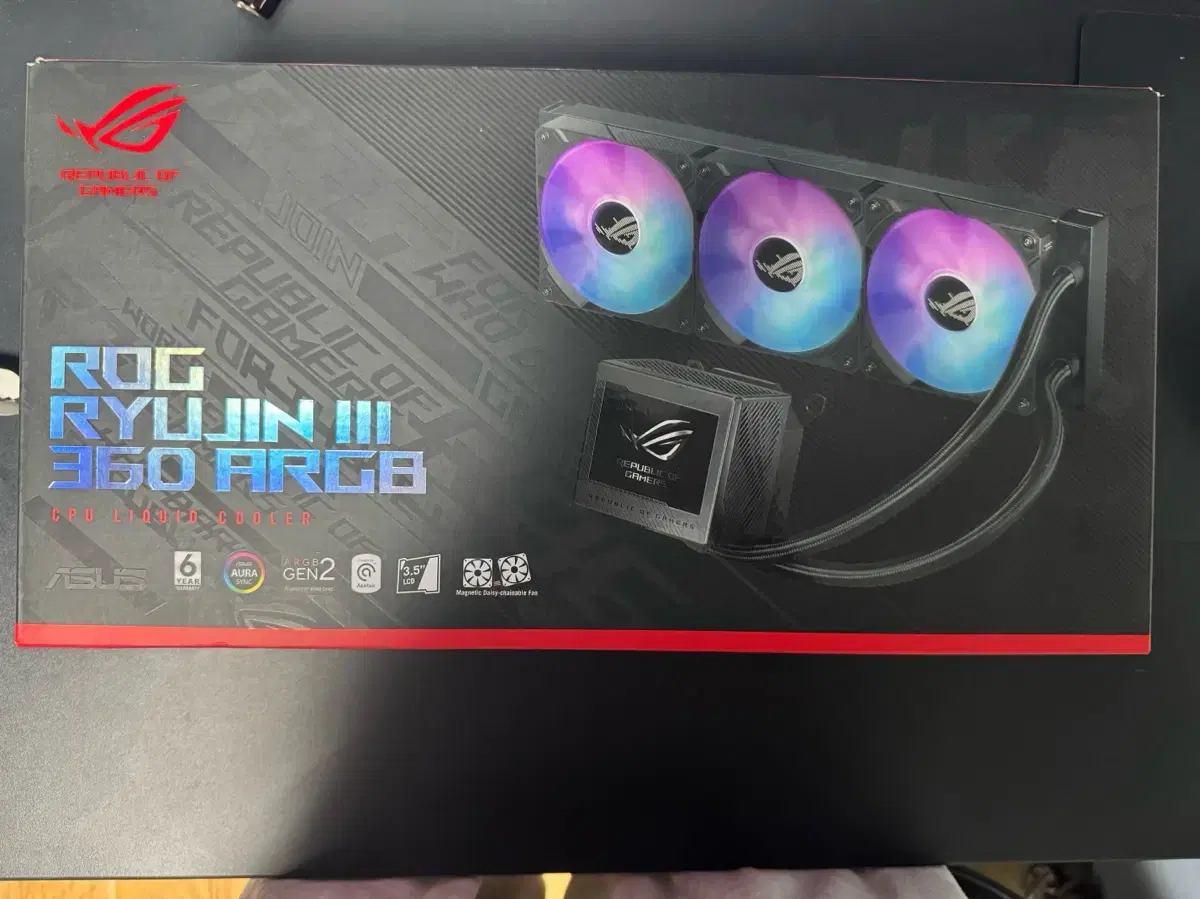 ASUS ROG RYUJIN III 360 ARGB CPU 쿨러 3.5