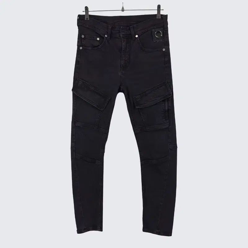 [Nilvarettes] Cotton Spun Denim Pants Jeans Skinny Slim Fit (Men's 30")