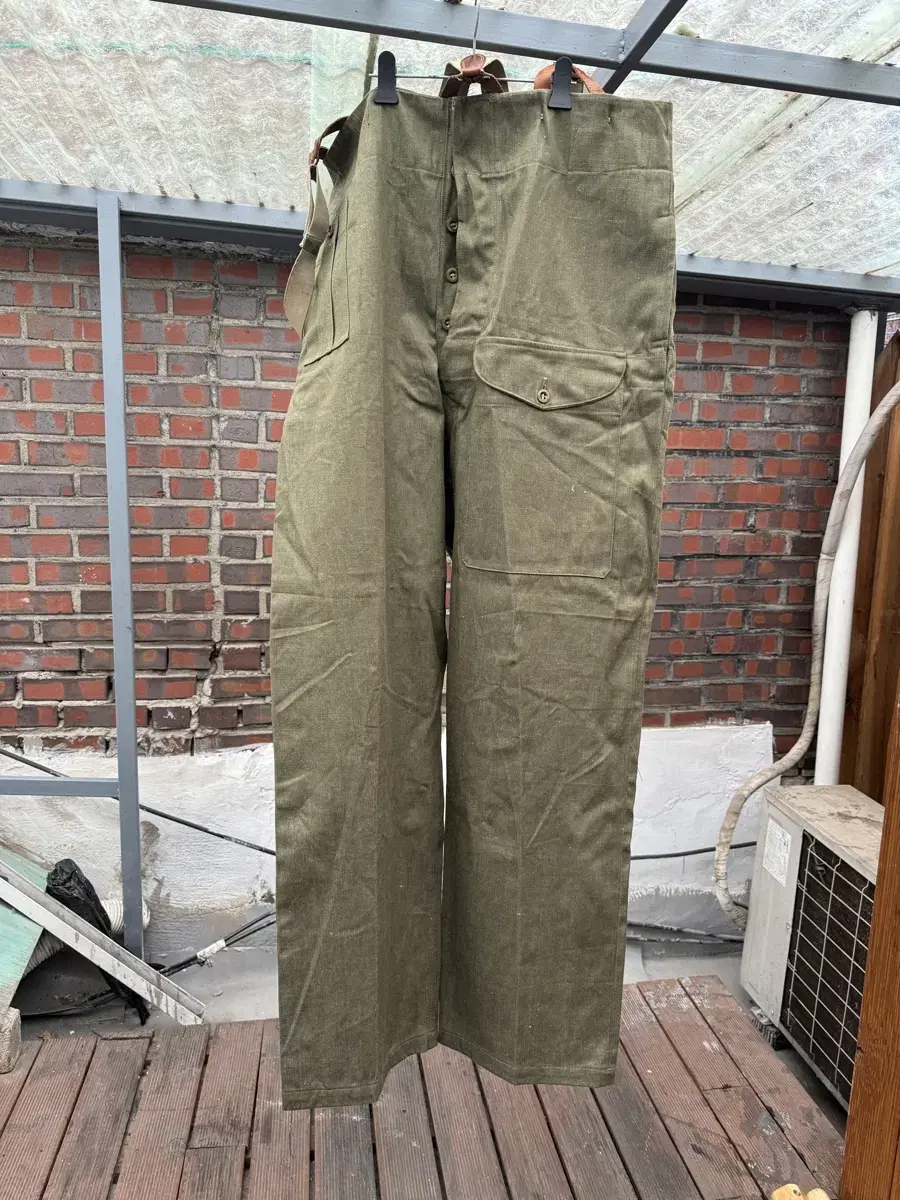 1955 British Army Green Denim Battle Dress Trousers (Nigel Carbon)