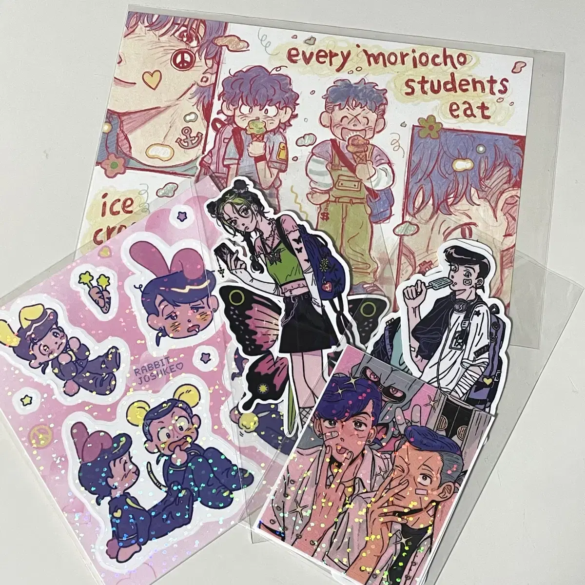 Sanada-sama Jojo Josuke Okuyasu Jorin sticker bulk WTS