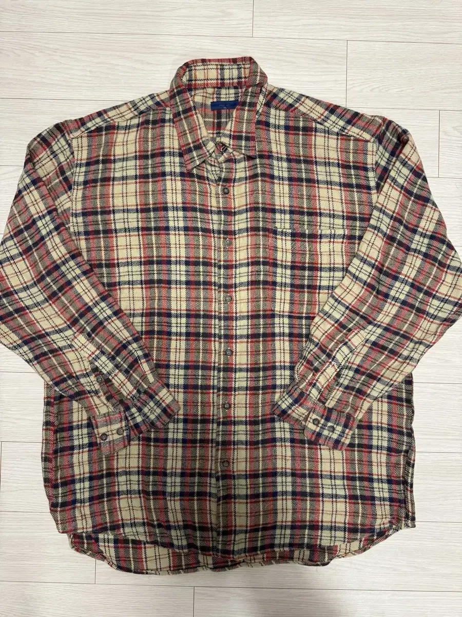 West win Japanese Vintage Flannel Check Shirt