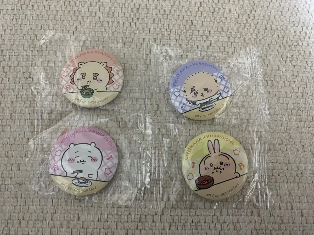 Chiikawa and Kurasushi Collaboration Badge