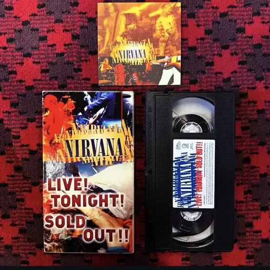 너바나 비디오테이프 NIRVANA LIVE! Tonight! VHS