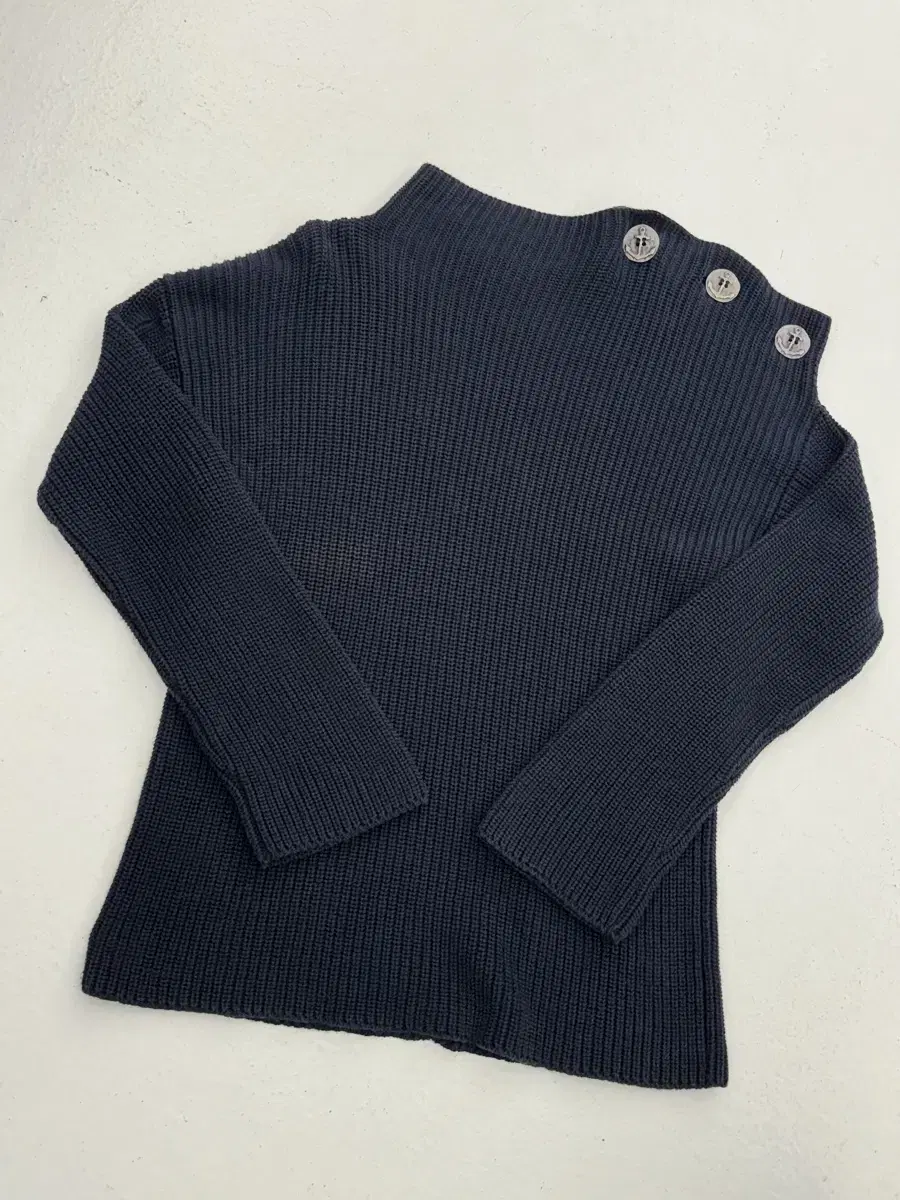 JEAN PAUL GAULTIER Navy knitted sweater