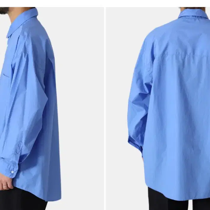 그라프페이퍼 oversized regular collar shirts