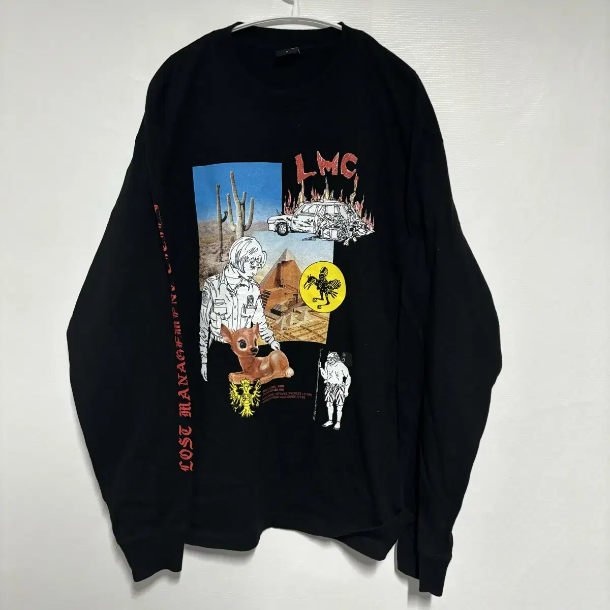 L MC Big Print Long Sleeve