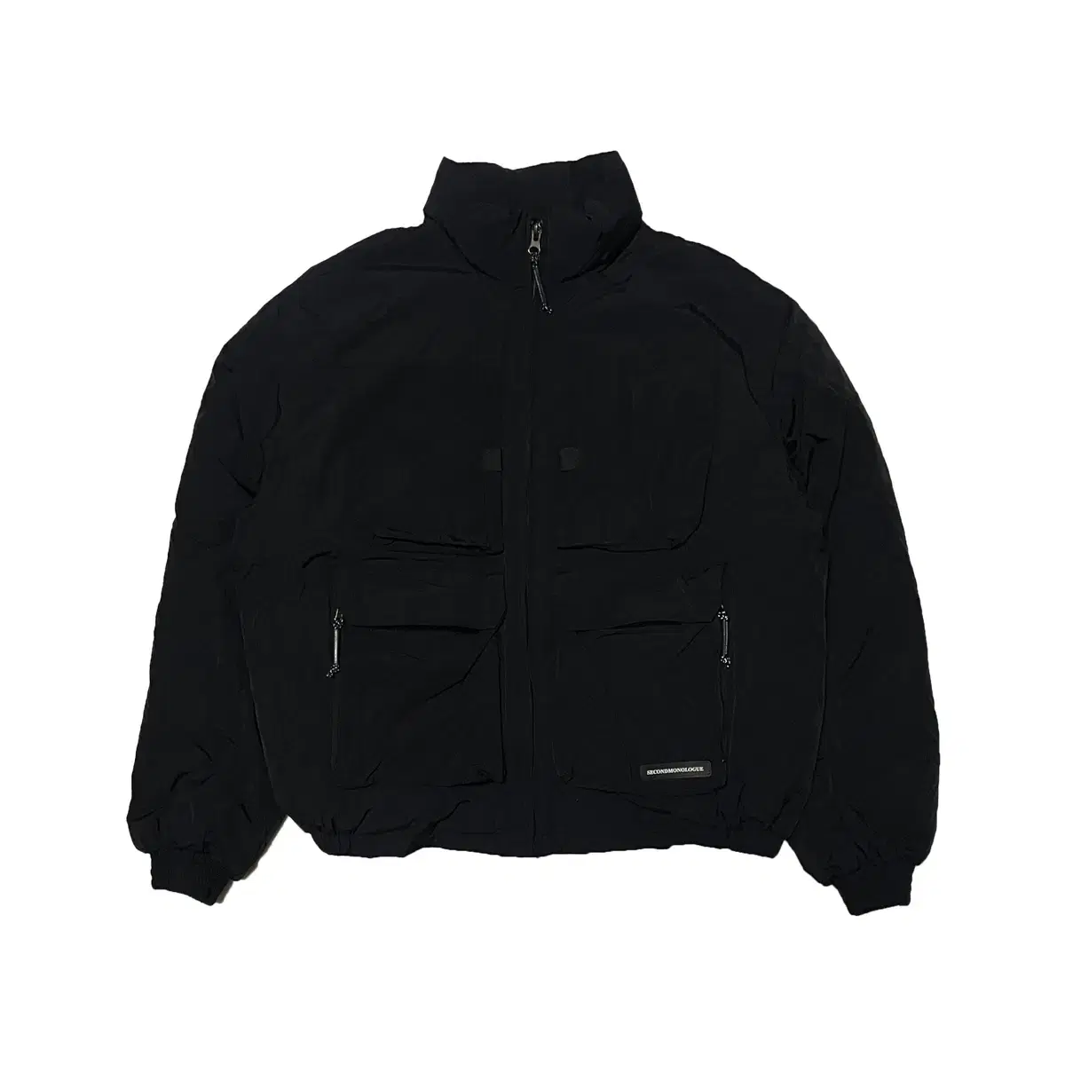 Second Monologues Black Padded Jumper