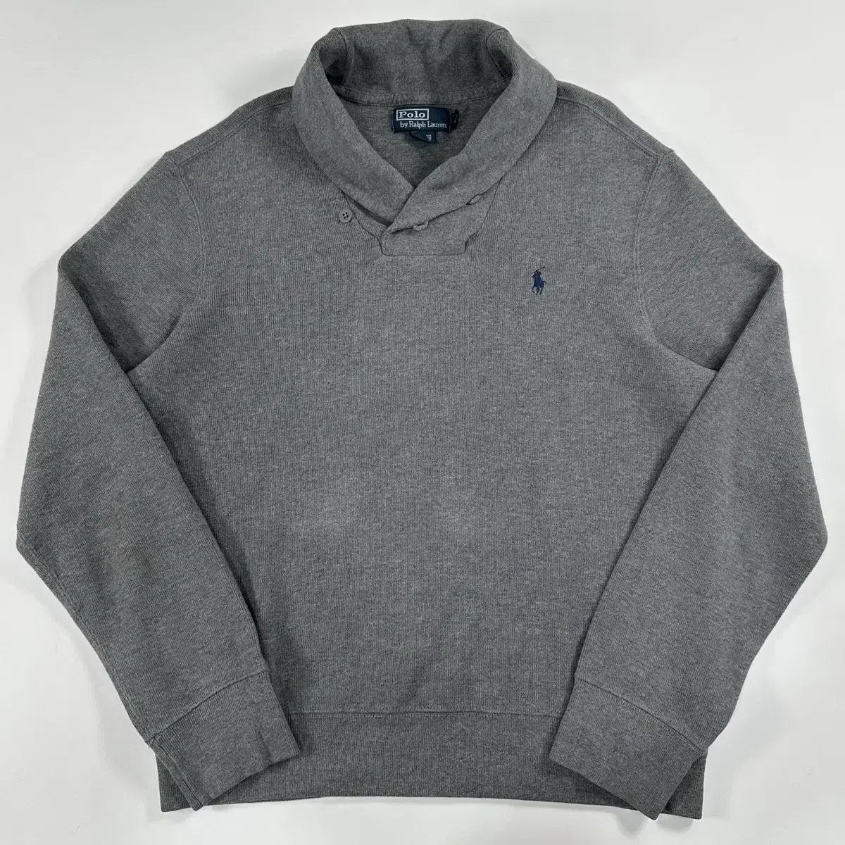 Polo Ralph Lauren Gray Shawl Kara Sweatshirt Top