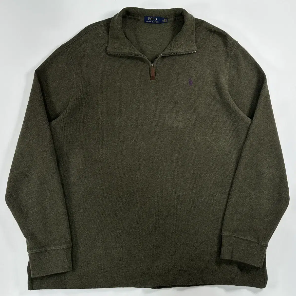 Polo Ralph Lauren Khaki Sweat Half Zip Up