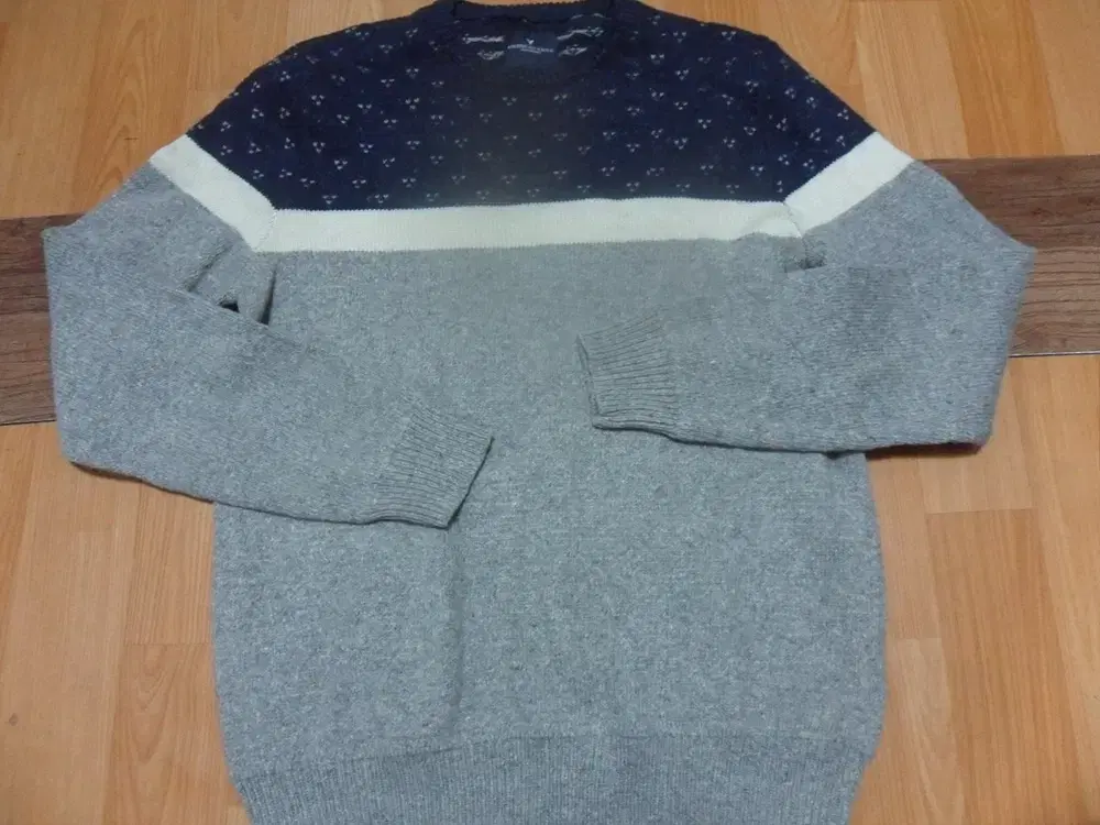 6,000 won Salvation Army American Eagle Men's Long Sleeve Round Knit Sweater Gu-2