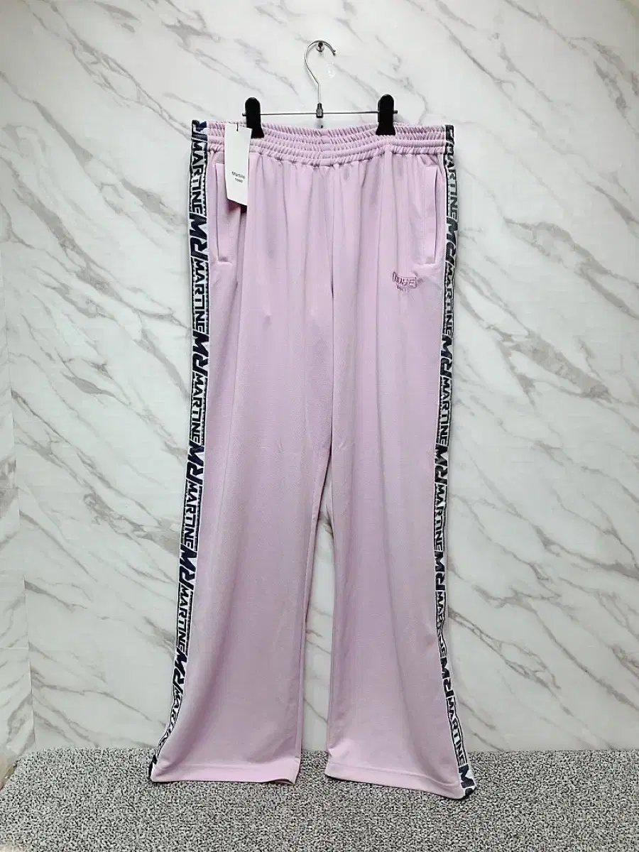 (Genuine/New) Martin Rose Light Purple Side Logo Wide Track Pants