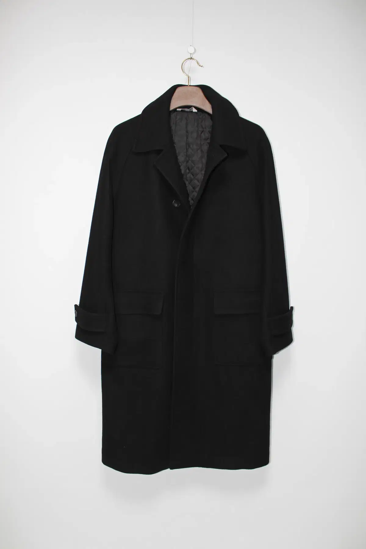 247 Series Pure Wool Balmacan Coat