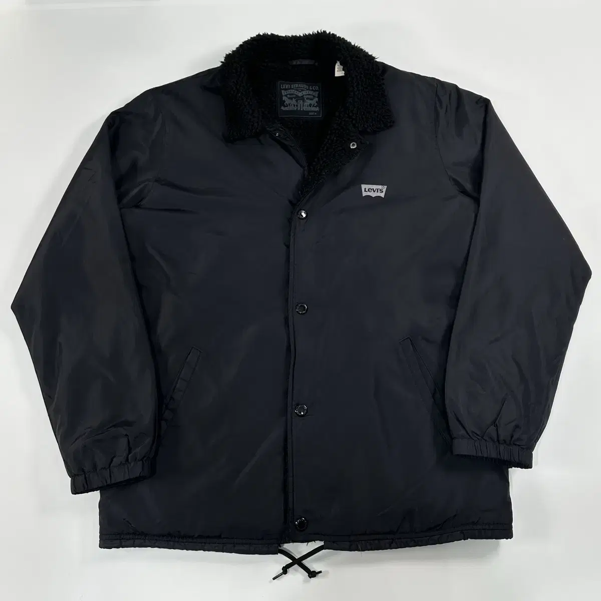 Levi's Black Sherpa Coach Jacket