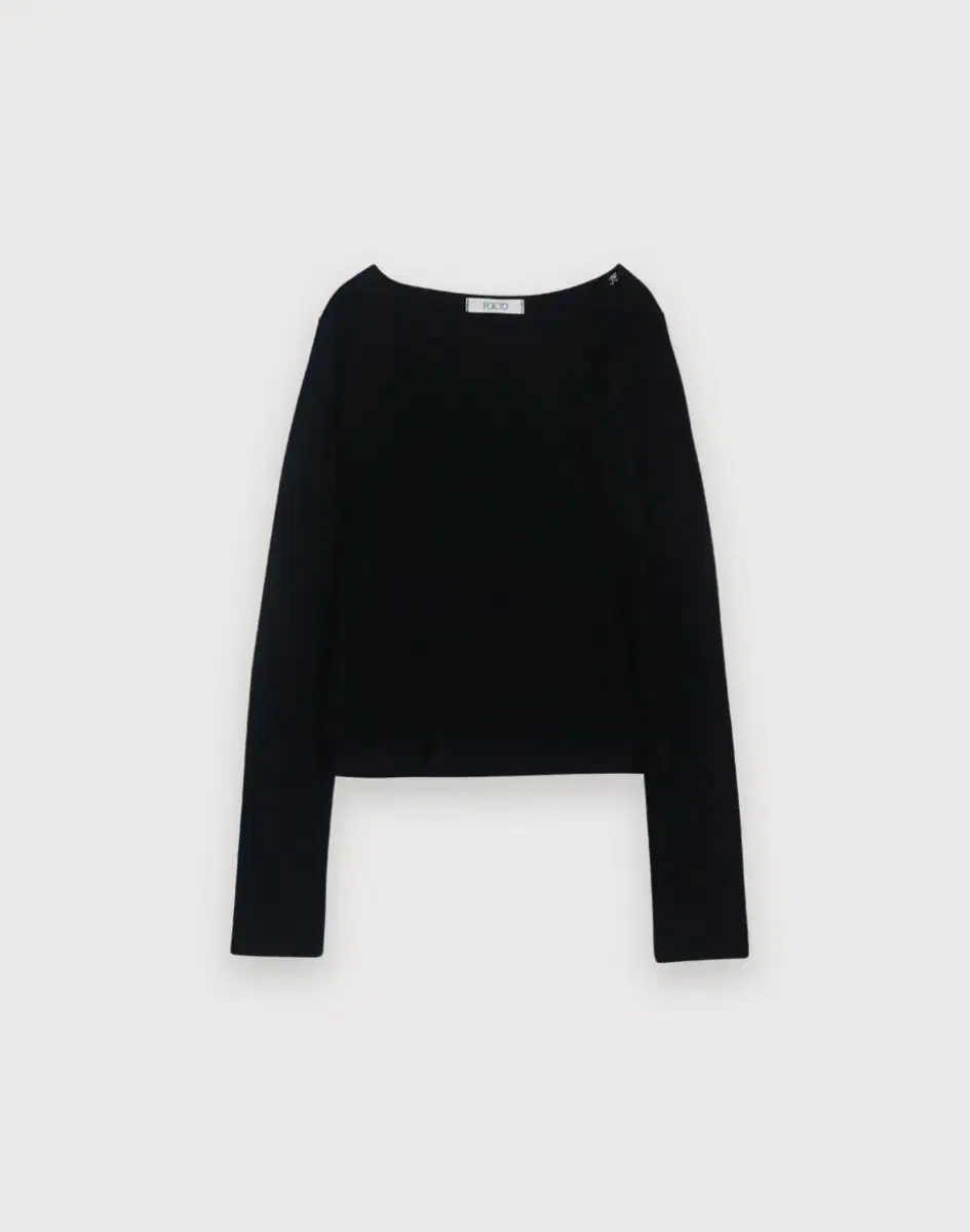 [포에토] Tencel light layered tee (black)