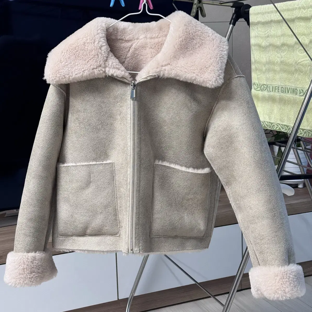 Mango Reversible Fur Jacket