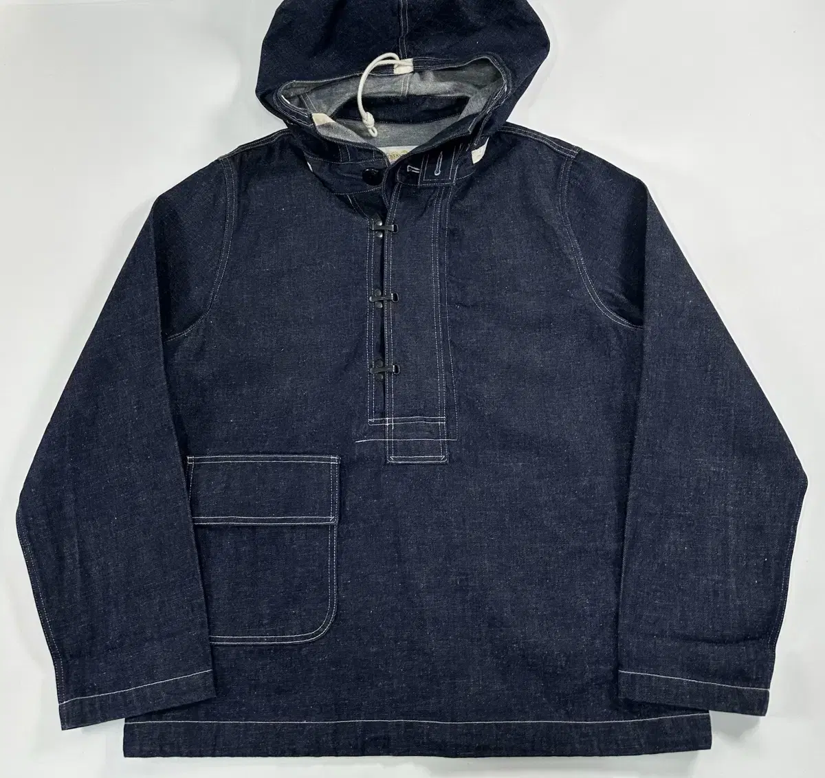 Outstanding Denim Hooded Deck Anorak