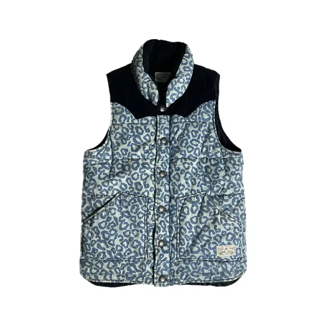 [GOLDEN BREED] Golden Breed Leopard Puffer Vest